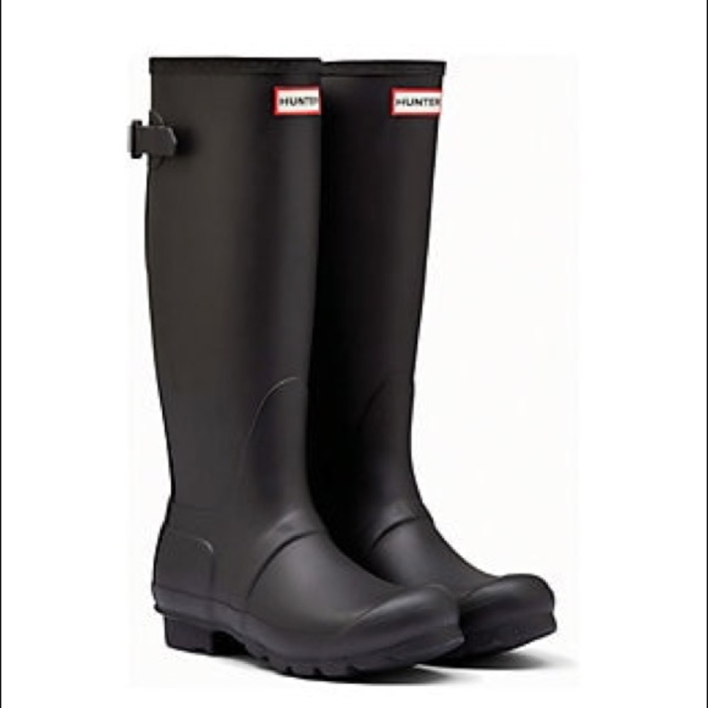 Adjustable matte hunter boots